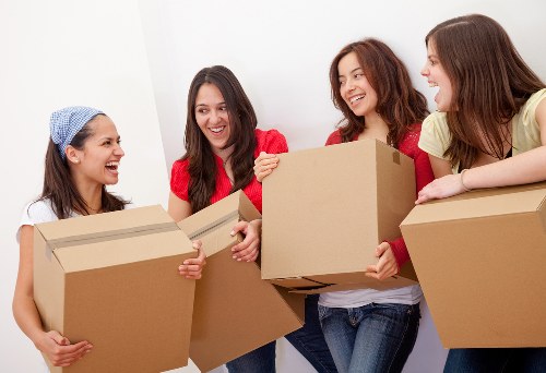 Removal team planning a house move in Wandsworth street