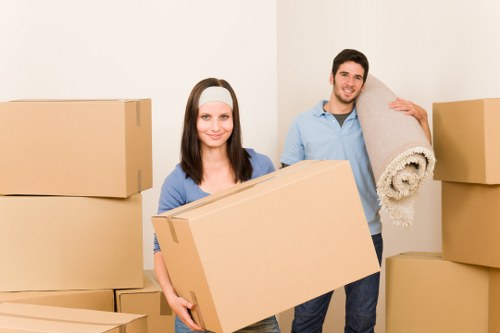 Careful handling of boxes and furniture during a local removal