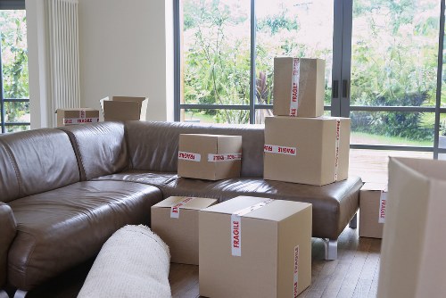 Loading furniture into a moving van for a Wandsworth home move